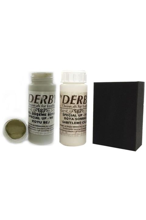Derby Koyu Bej- Deri Boyama Ve Bakım Seti -2'li Set