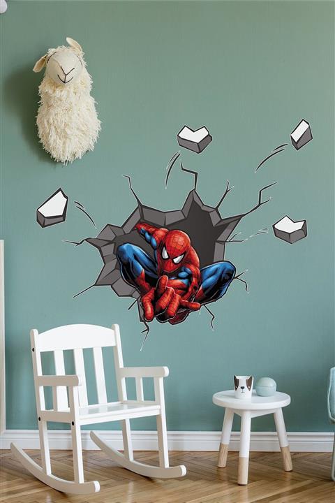 TUGİBU 3 Boyutlu Örümcek Adam Duvar Sticker Seti