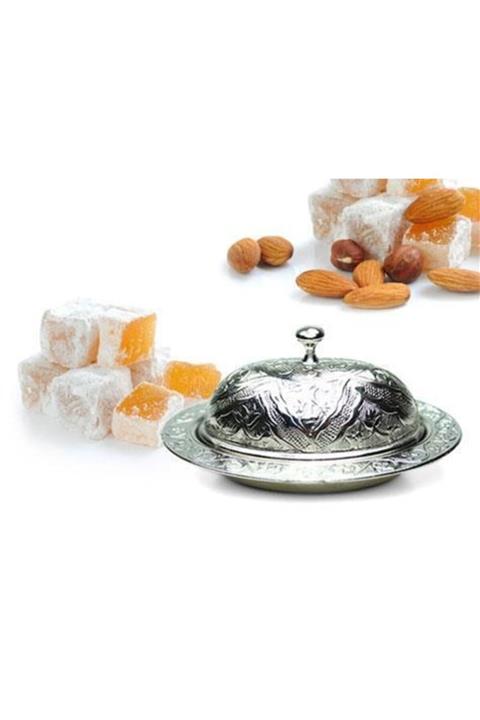 ZAVANSA Osmanlı Motifli Lokumluk - Küçük Boy - Gümüş