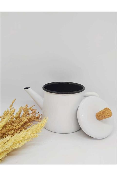 Pluskitchen Ebruliemaye Emaye Retro Bitkiçayı Demliği