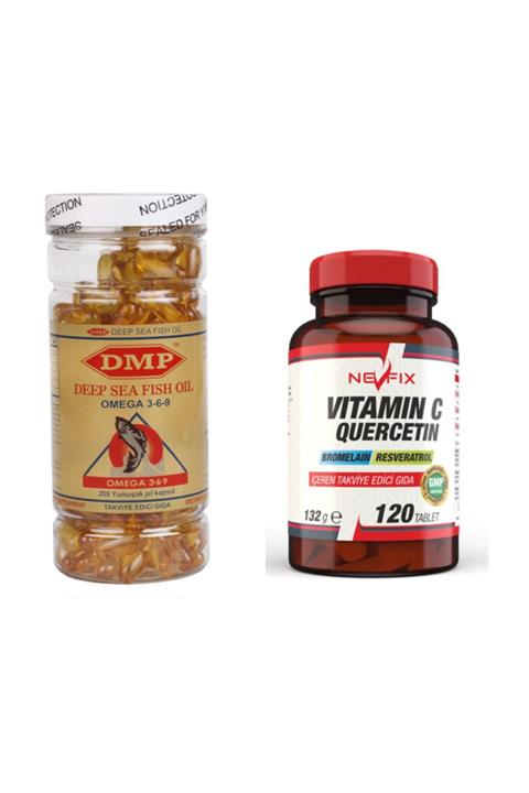 DMP Vitamin C 1000 Mg 120 Tablet Omega 3 6 9 200 Capsül 2 Ürün