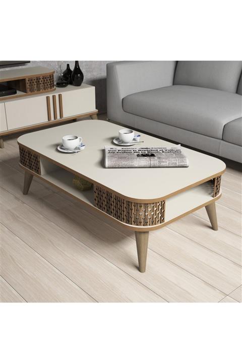 Variant Mobilya Eylül Orta Sehpa - Krem