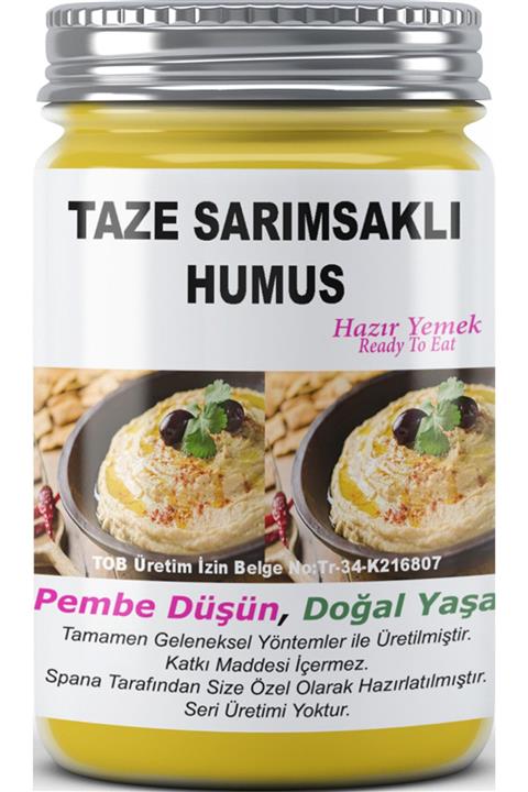 SPANA Taze Sarımsaklı Humus Ev Yapımı Katkısız 330gr