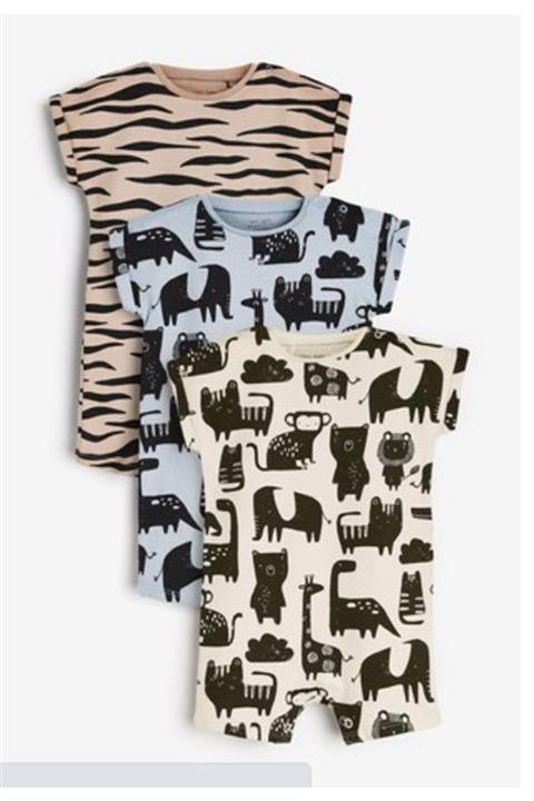 Next Baby Zebra Desenli Romper Set