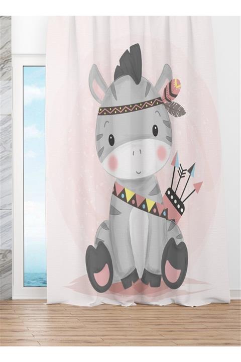 EVSEHOMES Sevimli Eşek Fon Perde