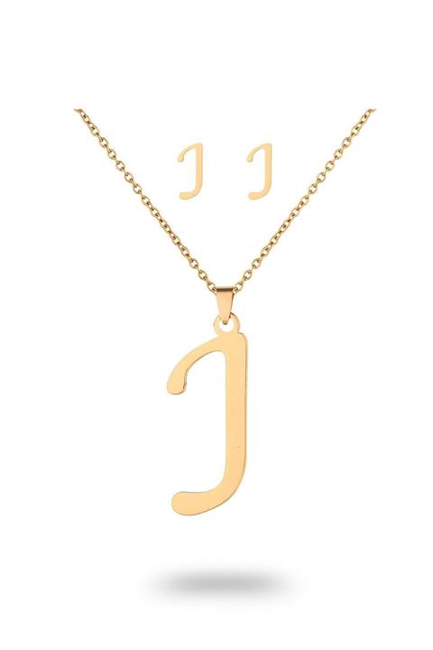 TOPSHOP Time Kadın Çelik Kolye Küpe Set Tsj40050-150-jg