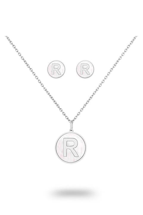 TOPSHOP Time Kadın Çelik Kolye Küpe Set Tsj40051-151-ra