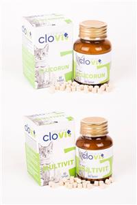 Clovit Cat Glucorun + Cat Multivit Avantajlı 2'li Set 8680434202519