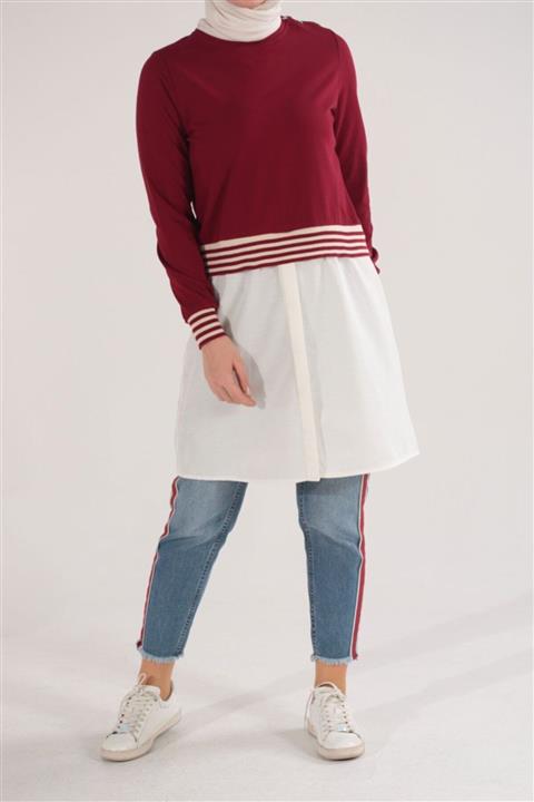 ALLDAY ETEĞİ GARNİLİ SWEAT TUNİK