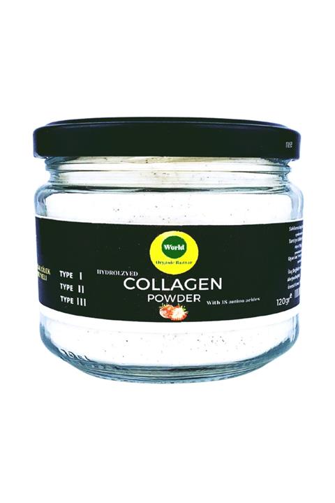 TİJDA World Organic Bazaar Çilekli Collagen Powder 120 Gr.