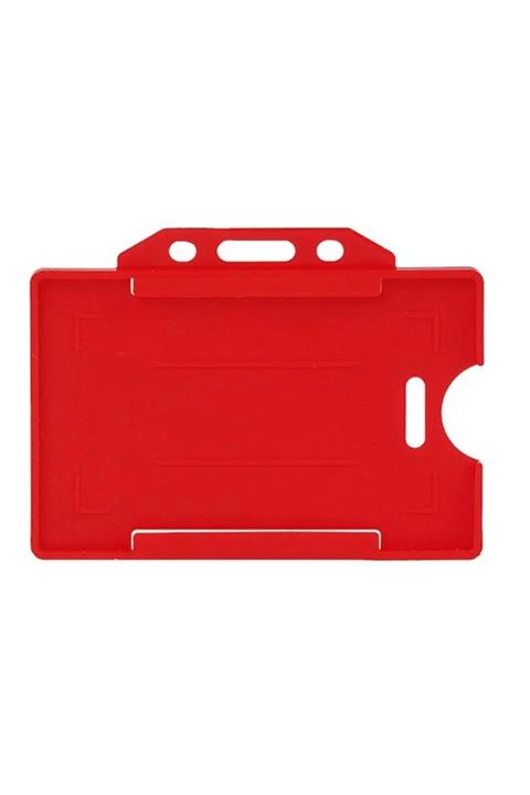 abcofis Kart Muhafaza Kabı Kart Koruyucu Sert Plastik Kırmızı 25 Li Paket