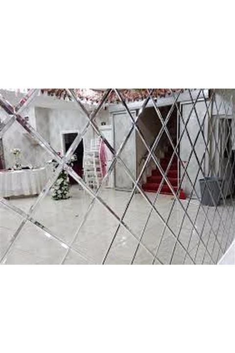 BLC YAPI 100x100 Dekoratif Bizoteli Baklava Ayna