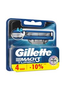 Gillette Mach3 Turbo Yedek Tıraş Bıçağı 4lü Traş Yedeği