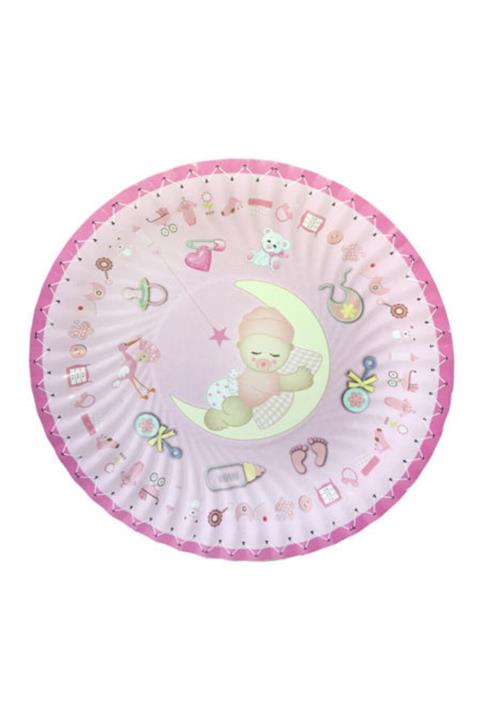 NEWOTO Pembe Tabak Karton Aydedeli 19 cm Pk:8