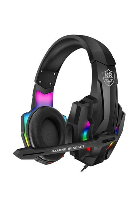 BLUPPLE R9000 Bass Rgb Kulaküstü Oyuncu Gamer Gaming Kulaklığı Mikrofonlu Kulaklık Kırmızı Işıklı