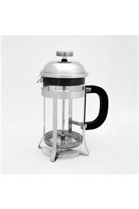 çilekev 600 Ml Paslanmaz Çelik Cam French Press Bitki Çayı Kahve Potu