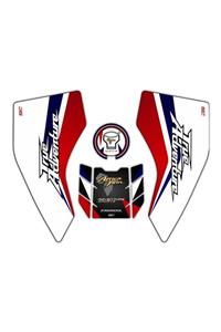 GP KOMPOZİT Honda Africa Twin Crf1100 Adventure Sports 2020-2021 Uyumlu Tank Pad Seti Beyaz