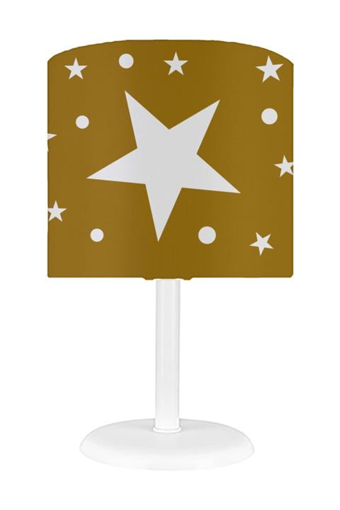 HalıVagonu Hv314a Gold Yıldızlı Çocuk Odası Abajur