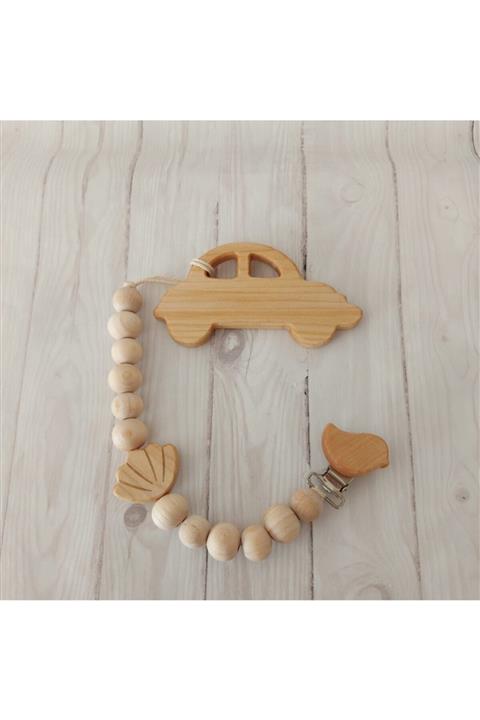 Pretty Wood Araba Diş Kaşıyıcı Ve Emzik Tutucu