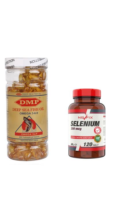 Nevfix Omega 3 6 9 1000 Mg 200 Kapsül Selenyum 200 Mcg 120 Tablet