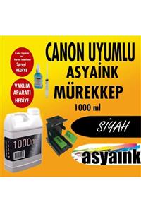 Asyaink CANON E414,E404,E474,E484 Uyumlu Siyah Mürekkep 1000ml