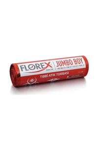 Florex Tıbbi Atık Jumbo Çöp Poşeti/torbası-10 Rulo 80x110 cm.