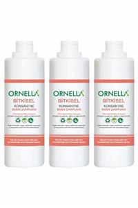 ORNELLA Bitkisel Bebek Şampuanı 750 ml (3 lü Set)