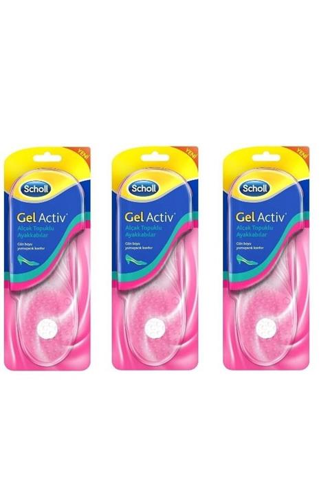 Scholl Ayakkabınızda Görünmeyen Alçak Topuklu Ayakkabılar Için Tabanlık*3 Adet