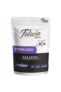 Felicia 5 Adet Kısırlaştırılmış Somonlu Yaş Kedi Maması 85gr