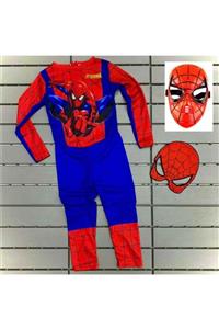 MCTİCARET Spiderman Yeni Örümcek Adam 2 Maskeli Kostüm