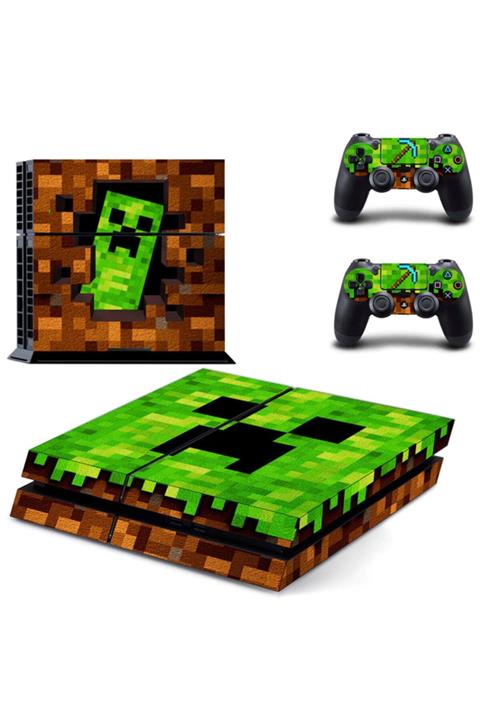 KT Decor Minecraft Playstation 4 Fat Sticker Kaplama