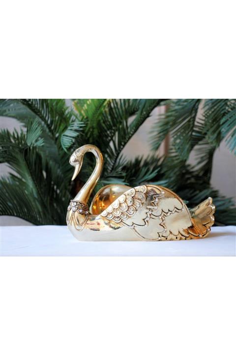 ConcepTTbyTuğbaTutuş Gold Kaplama Kuğu Sunumluk