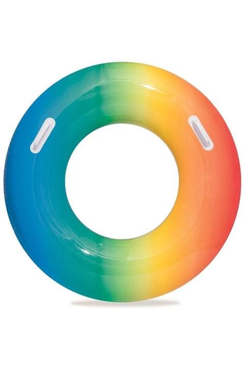 BESTWAY Gökkuşağı Desenli Simit 91 cm