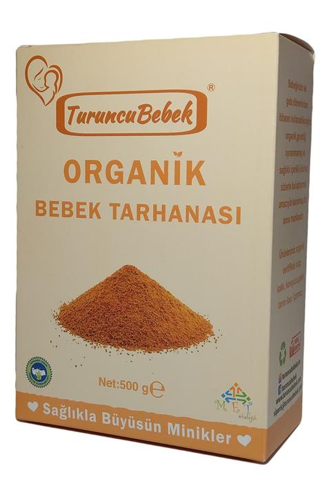 Turuncu Bebek Bebek Tarhanası 500gr Organik Tuzsuz Domatessiz Vakumlu Paket
