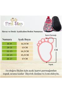 First Step Red Love Baskılı Havuz Ve Deniz Ayakkabısı F-712