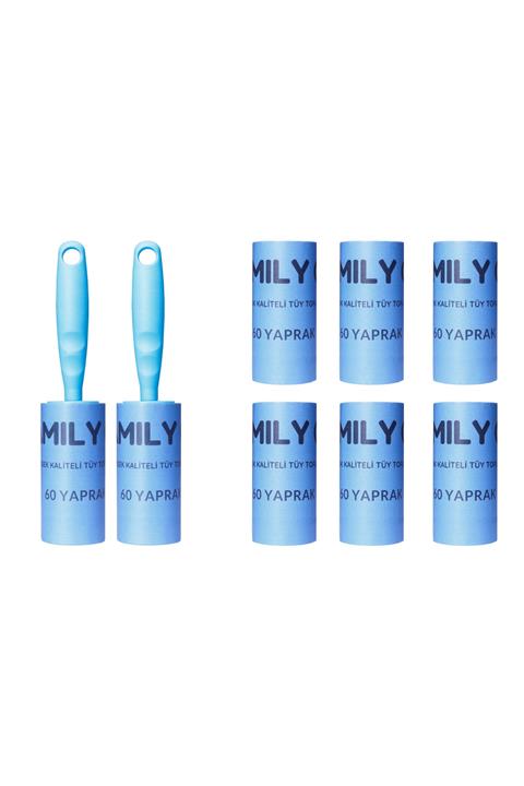 FAMİLY Co. Kedi Köpek Saç Kıl Tüy Toplayıcı Rulo 2 Rulo 6 Yedek Her Biri 60 Yaprak