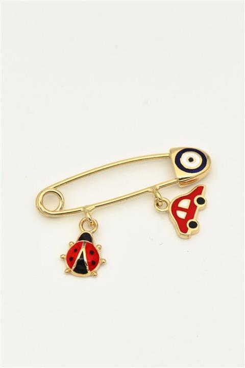 SılaGold Arabalar Figürlü Altın Çengelli Iğne