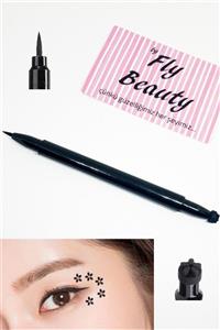 By Fly Beauty Çift Uçlu Çiçek Desenli Eyeliner