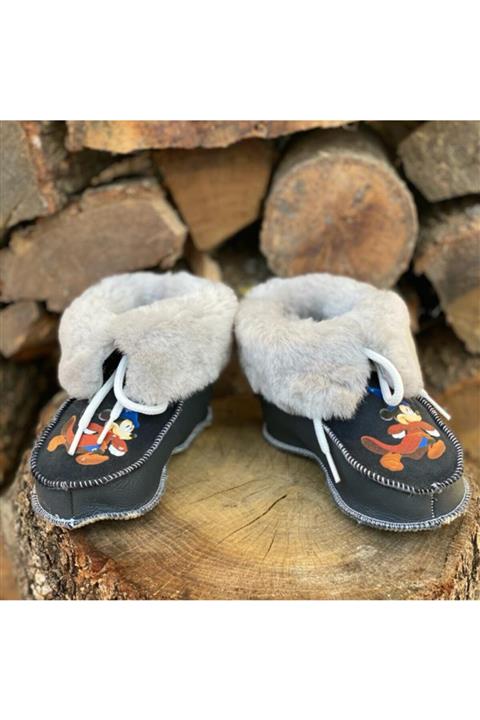 TRİTEX Özel Üretim Hakiki Deri Bebek Patik