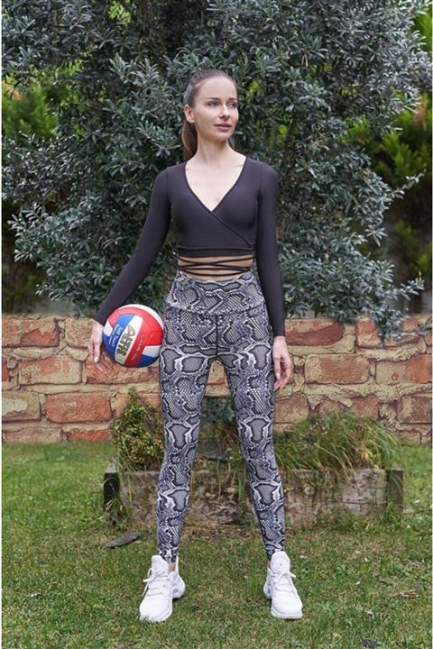 lismina Ip Detaylı Siyah Üst 065