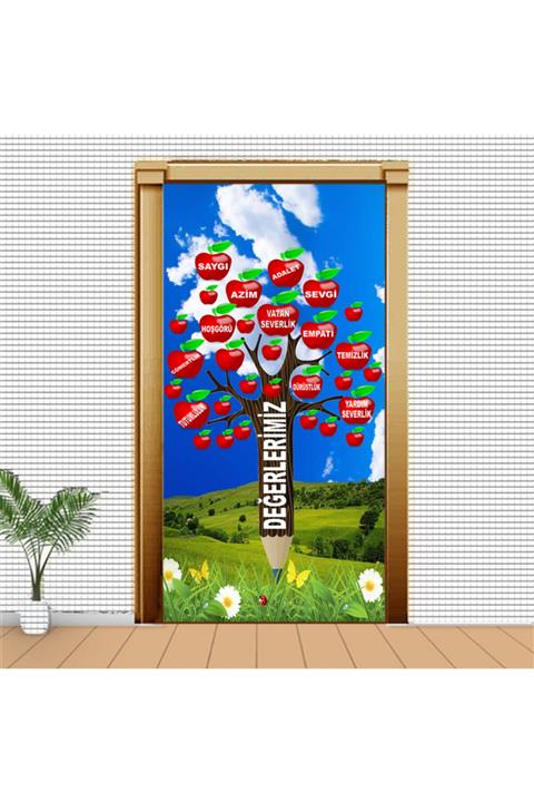 Deniz Art Ajans Değerlerimiz Sınıf Kapı Giydirme