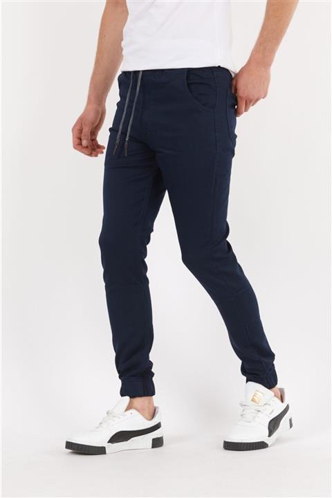 BABA GİYİM TEKSTİL Erkek Özel Dokuma Kumaş Slim Fit Bel-Paça Lastikli Likralı Jogger Spor Pantolon