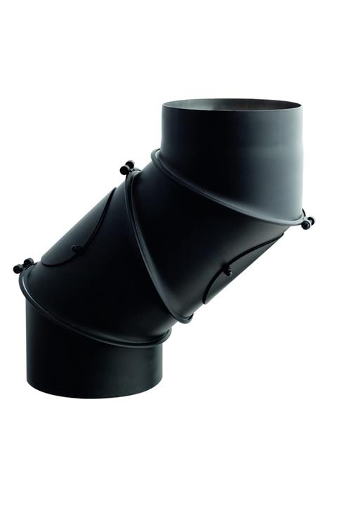 Darco Soba Borusu, Ayarlı Dirsek,18 cm Çap çelik Sac Antrasit 2 mm Kalınlık