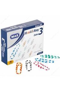 Mas Renkli Zebra Ataş 30mm (40 Adet) Kod:285