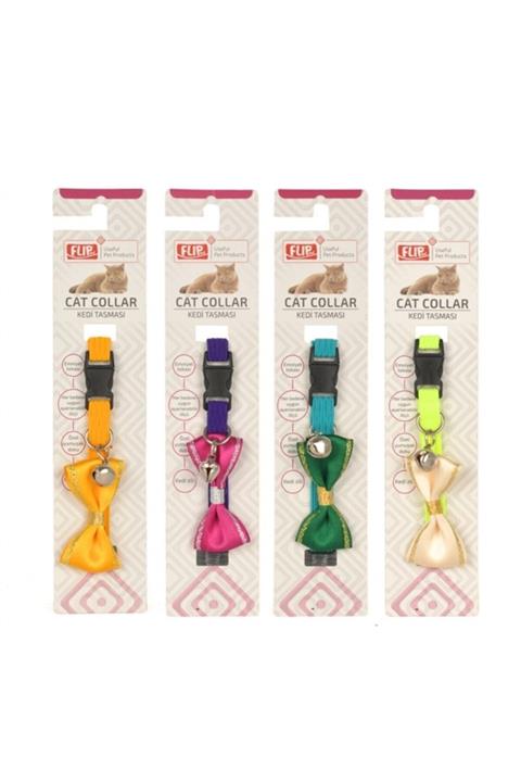 Flip Kedi Boyun Tasması Papyonlu-10 Adet