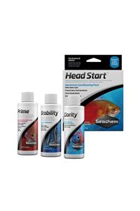 Seachem Head Start Pack Akvaryum Su Düzenleyici 3'lü Seti 3x100ml