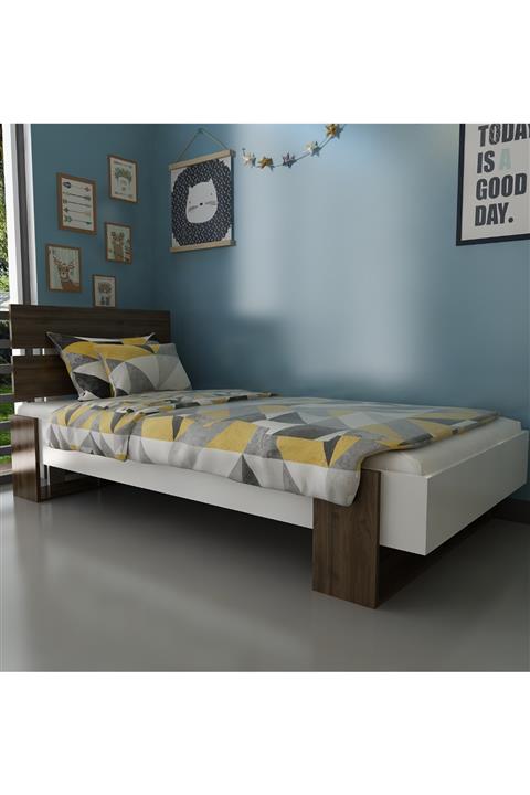 Evbingo İdeal Yavrulu Karyola Tek Kişilik 90x190 Montessori Karyola U37-2