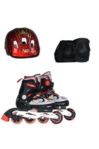 Furkan Oyuncak Işıklı Paten Set 30-33 Kırmızı