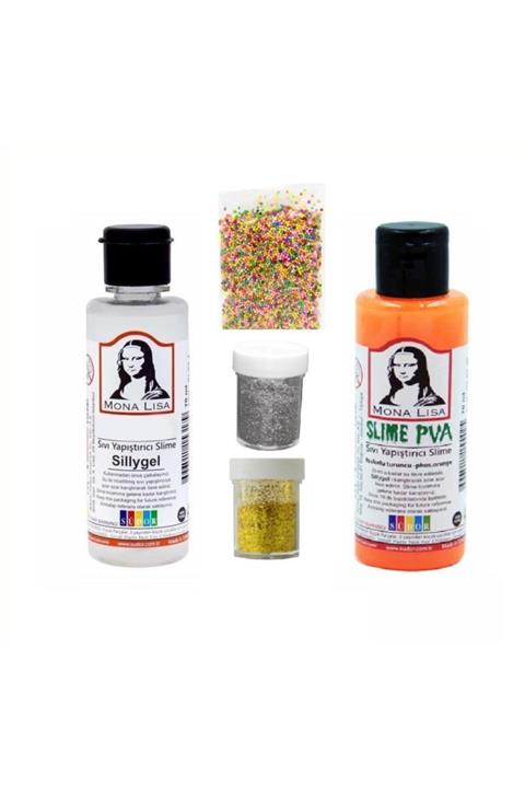 Südor Slime Seti Fosforlu Turuncu Renk 70 Ml Renkli Slaym Sılaym Seti 70 Ml Slime Borax