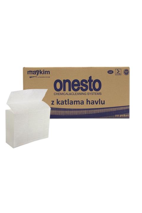 Onesto Z Katlama Havlu 12 Paket (pakt Içi 200 Ad.)